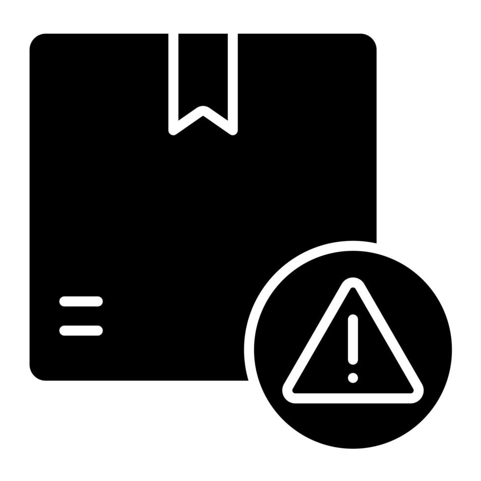 Delivery Warning vector icon