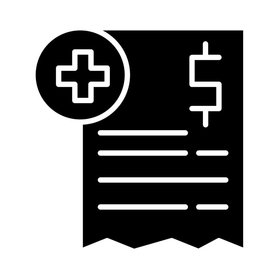 Medical Bill vector icon