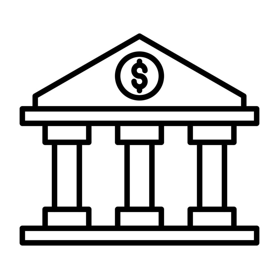 Bank vector icon