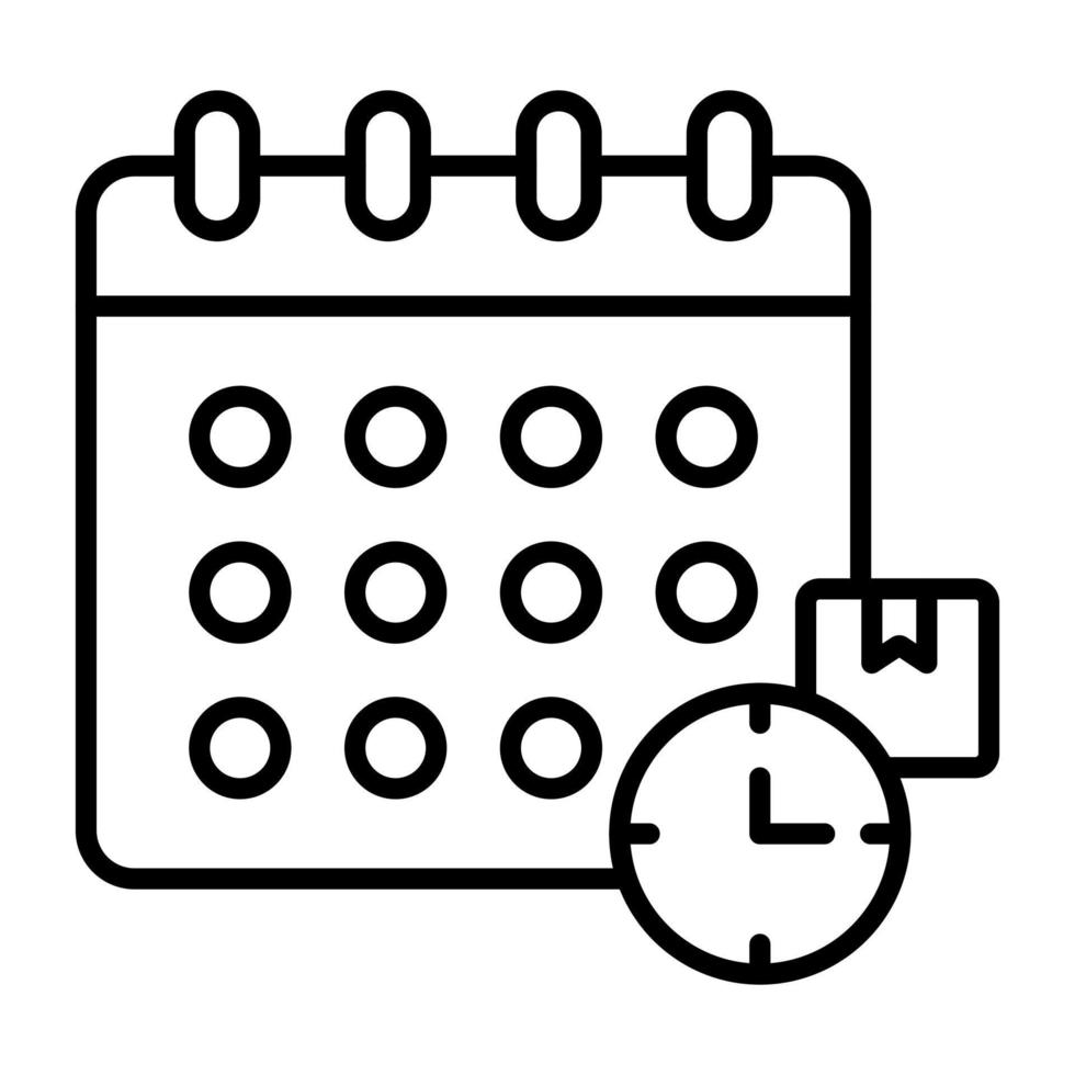Delivery Schedule vector icon