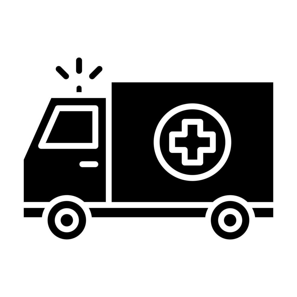 icono de vector de ambulancia