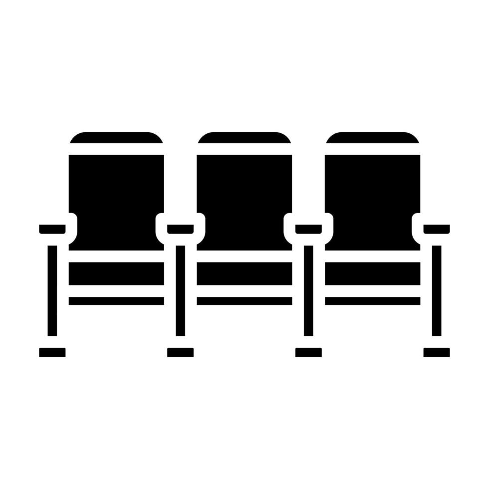 Cinema Chairs vector icon