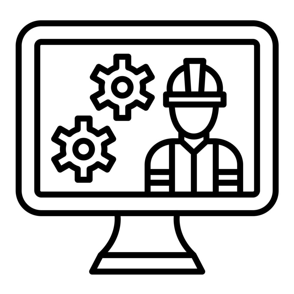 Engineering Monitor vector icon 21710211 Vector Art at Vecteezy