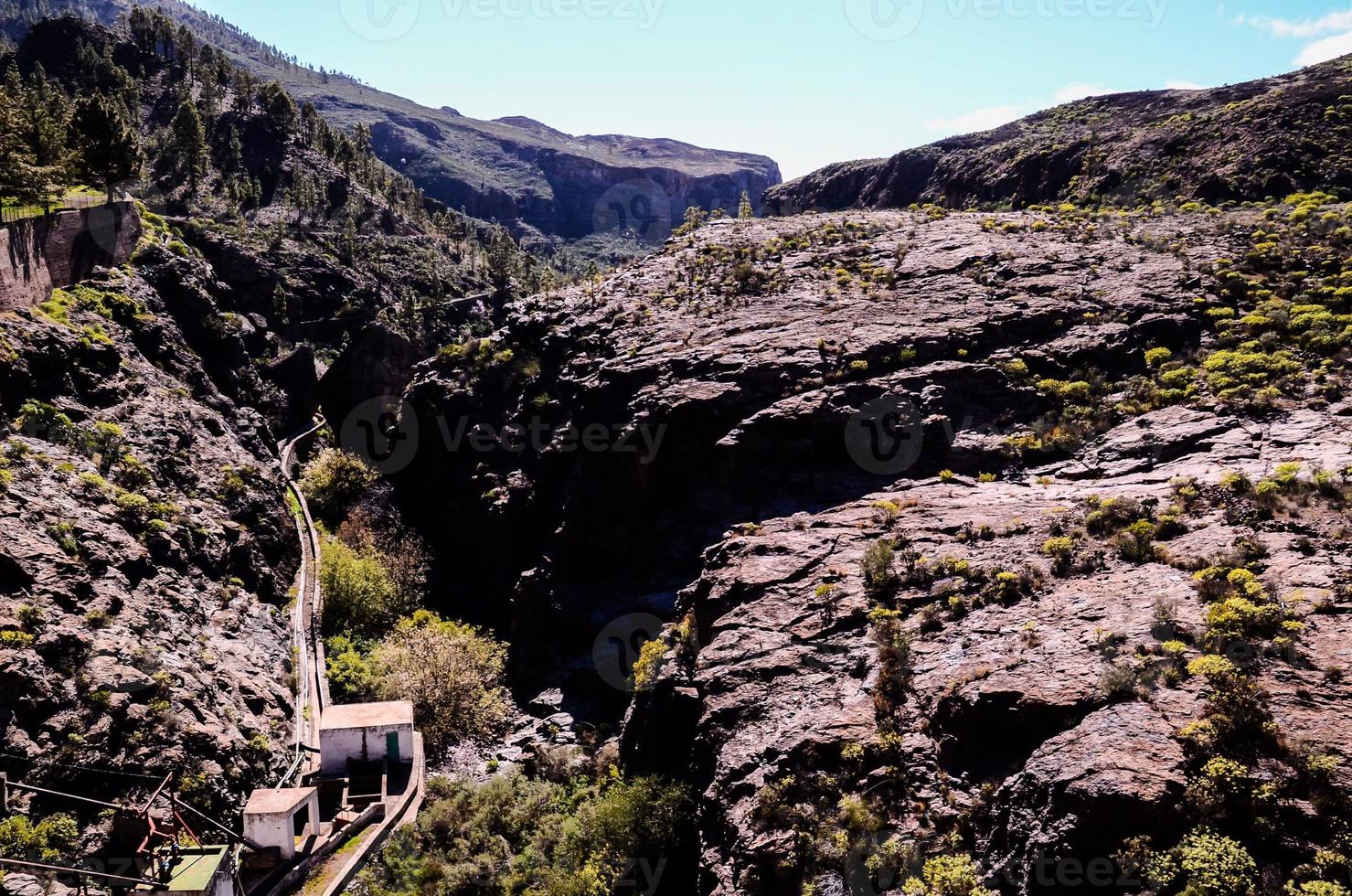 paisaje escénico de montaña foto