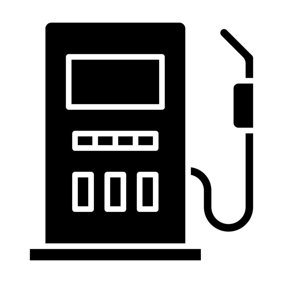 icono de vector de gasolinera