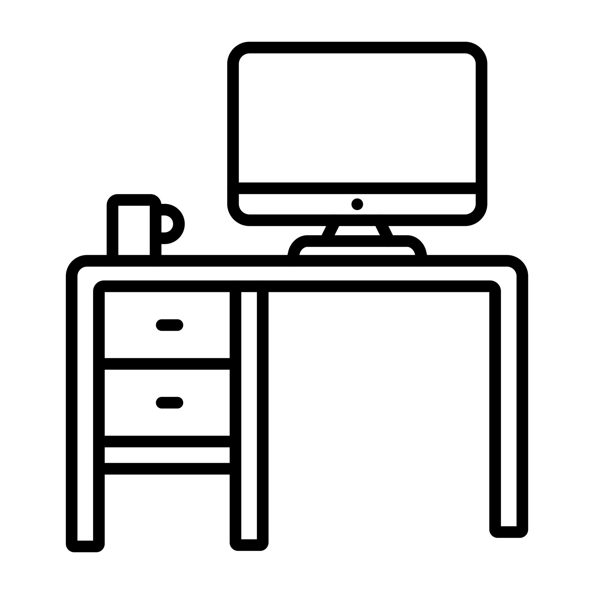 Computer Table vector icon 21710342 Vector Art at Vecteezy