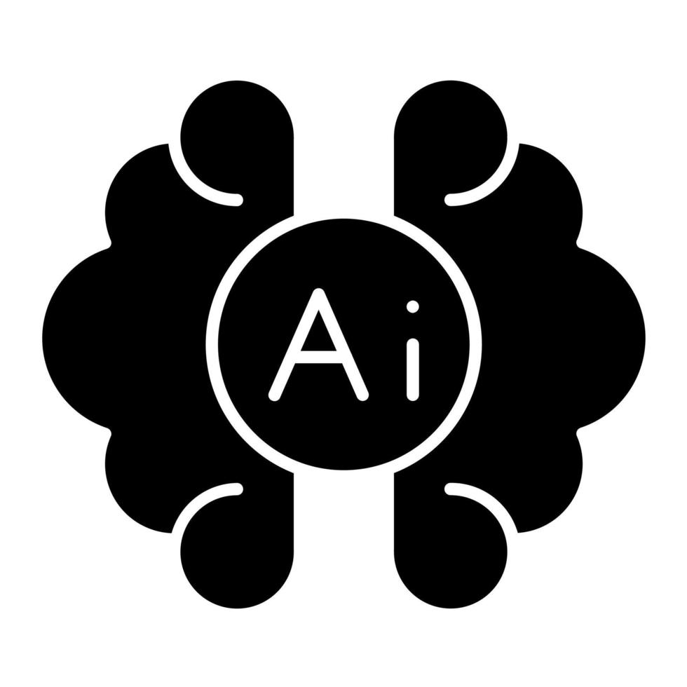 Artificial Consciousness vector icon