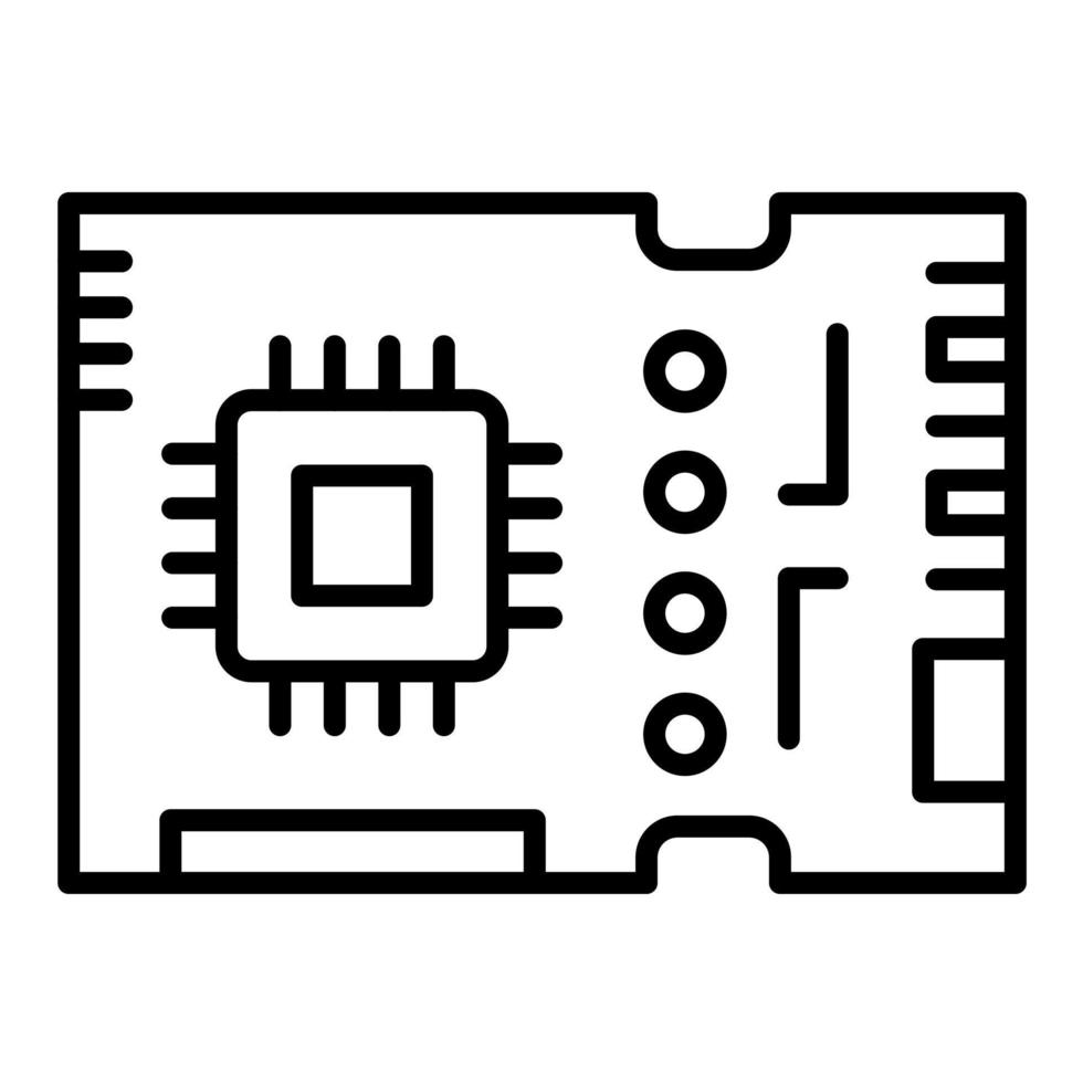 circuito tablero vector icono