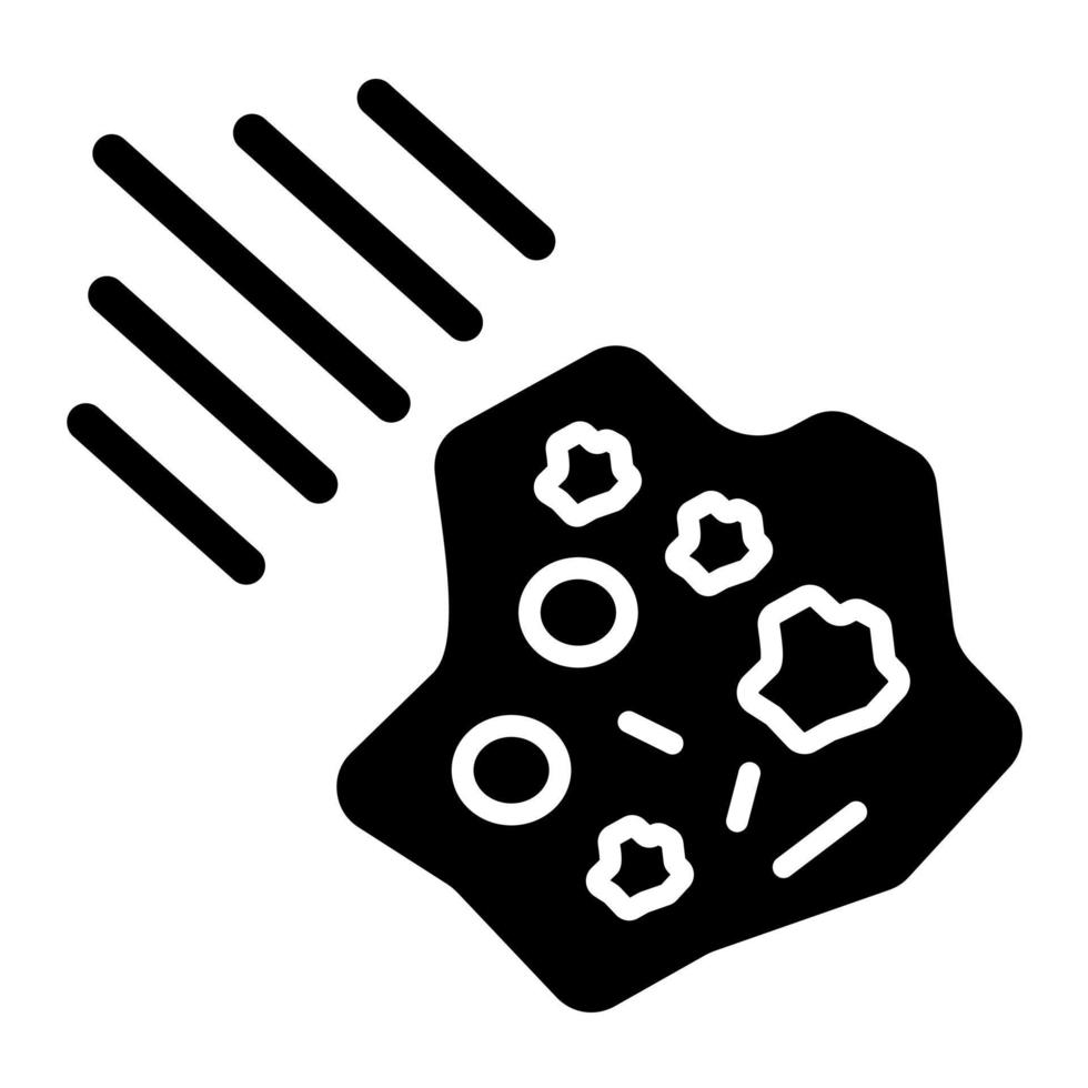Asteroid vector icon