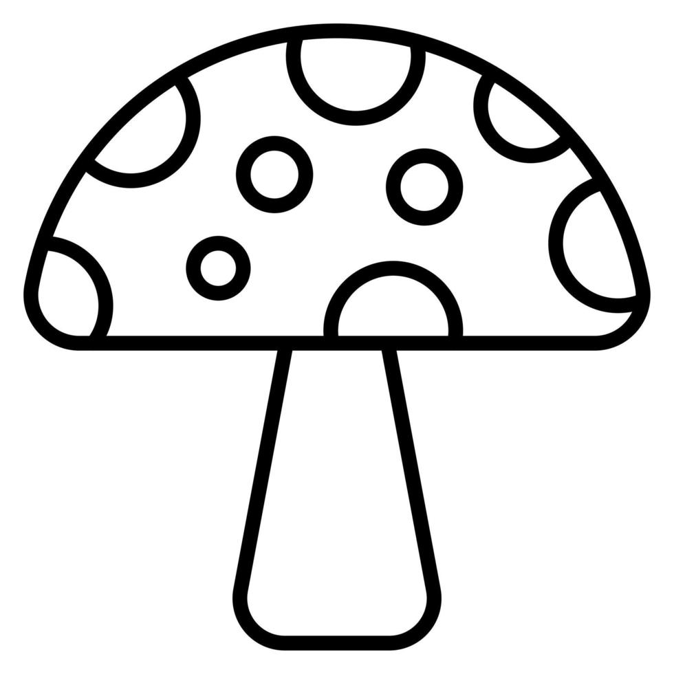 Spring Mushroom vector icon