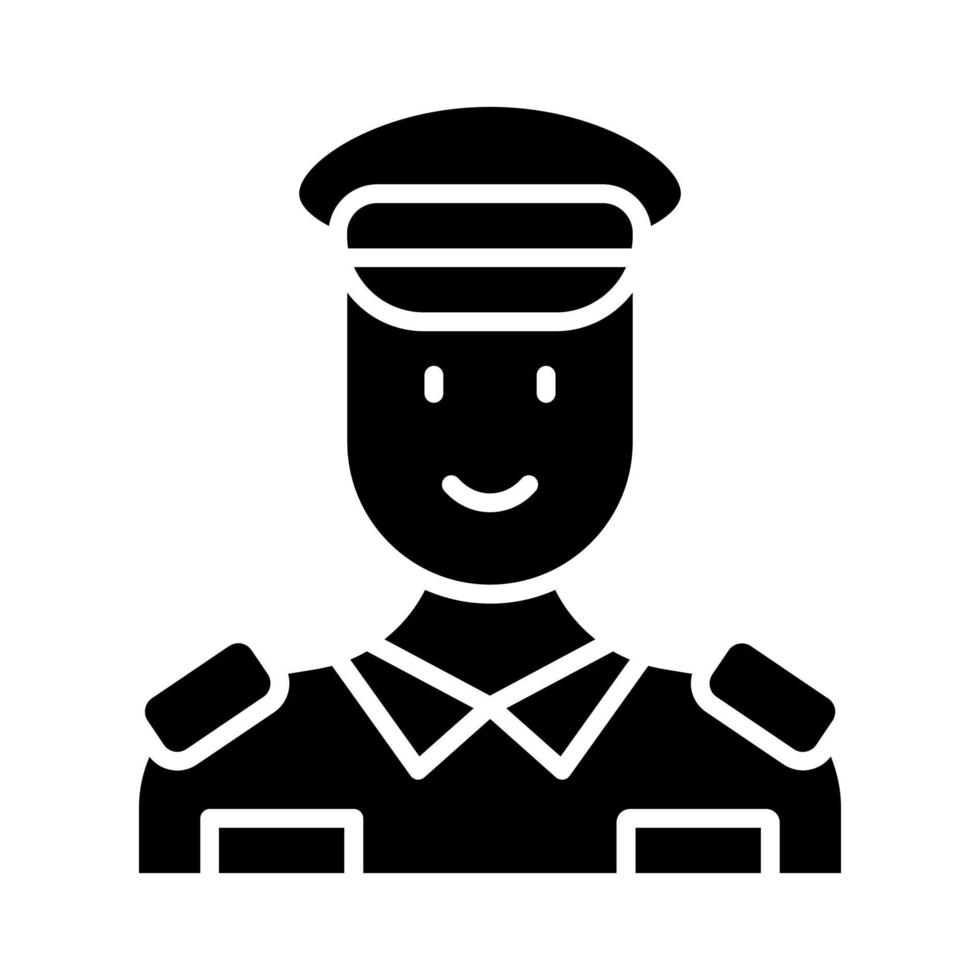 icono de vector de policía