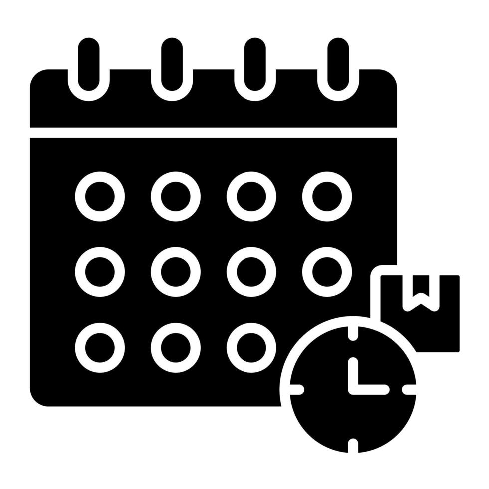 Delivery Schedule vector icon