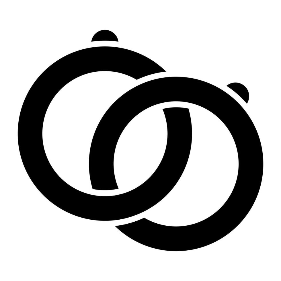 Wedding Rings vector icon