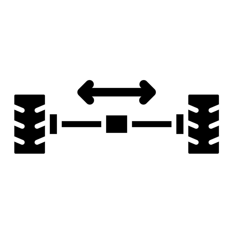 rueda alineación vector icono