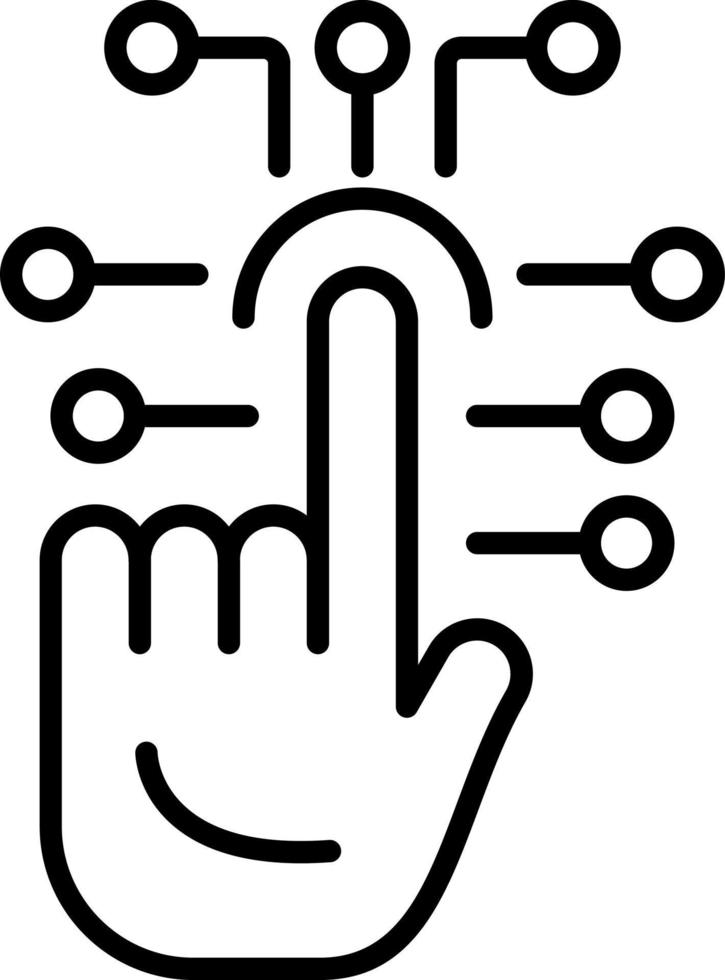 Touch Technology vector icon