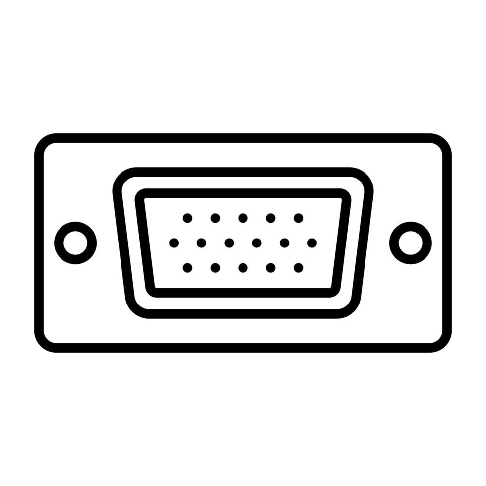 Vga Port vector icon