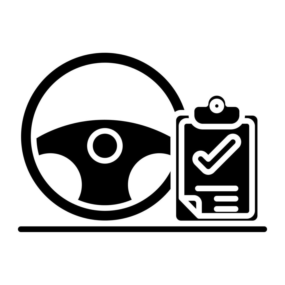 Book a Test Drive vector icon