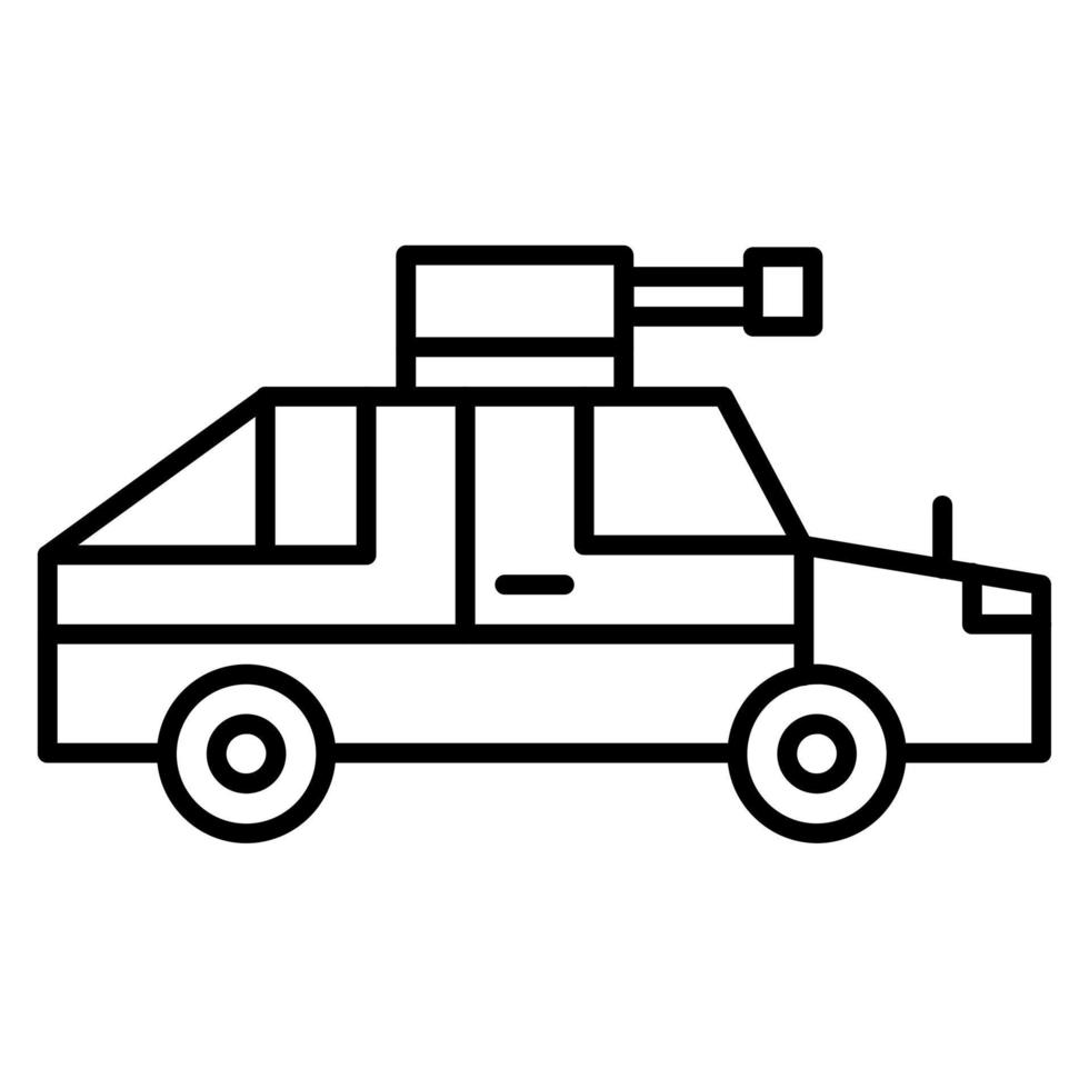 Army Car vector icon