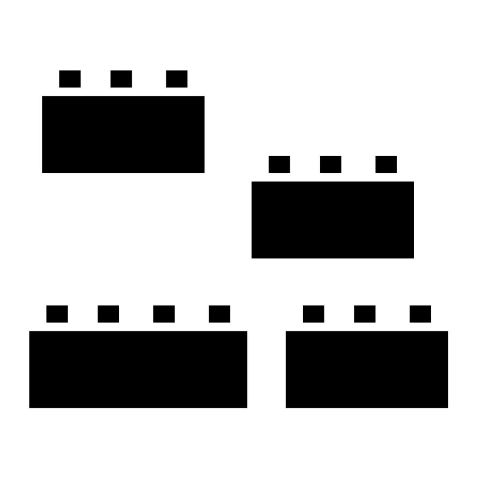 Blocks vector icon