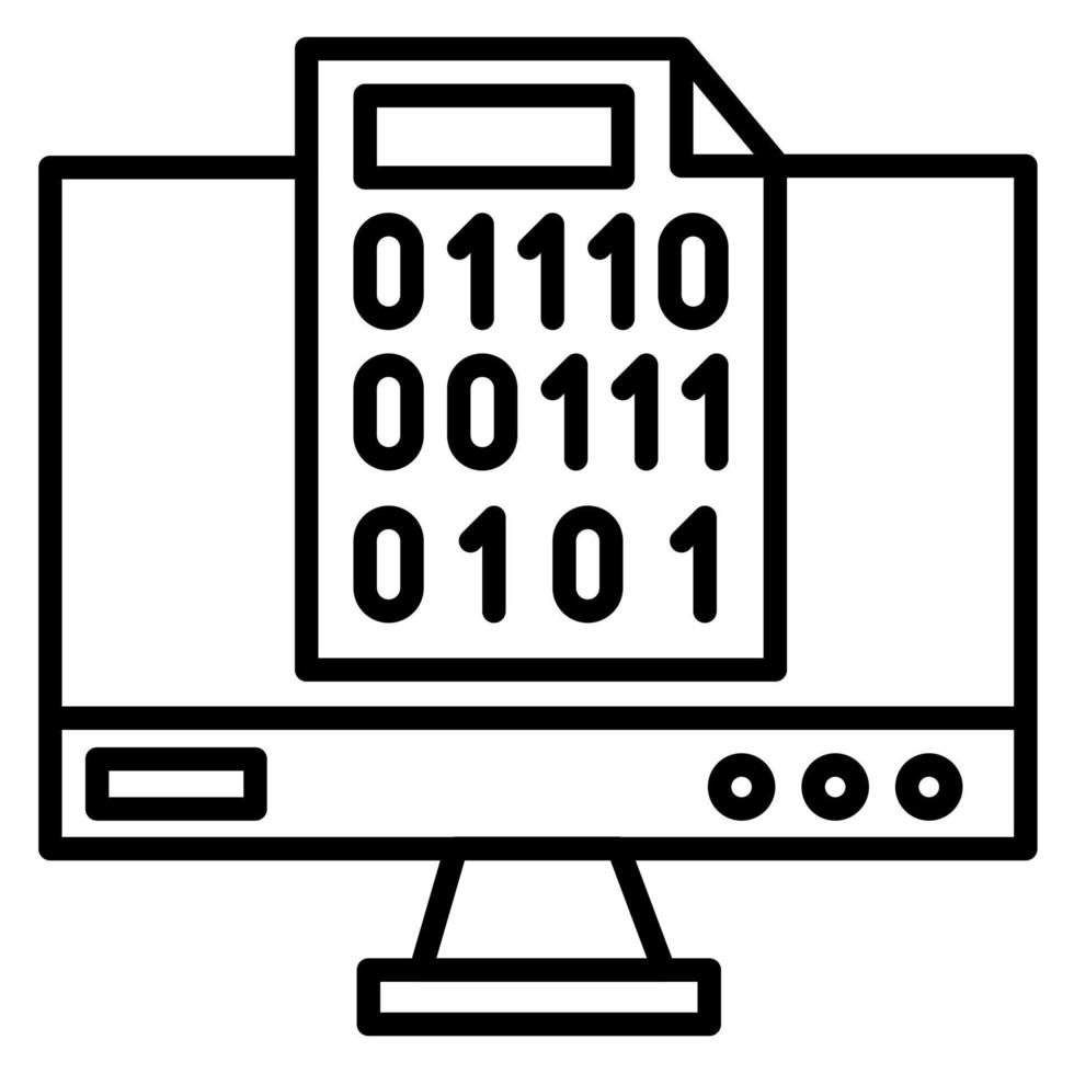 Binary Code vector icon 21710980 Vector Art at Vecteezy