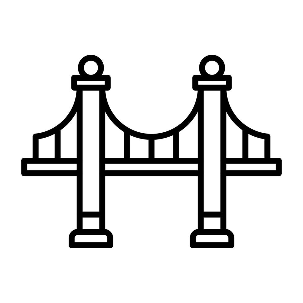 icono de vector de puente