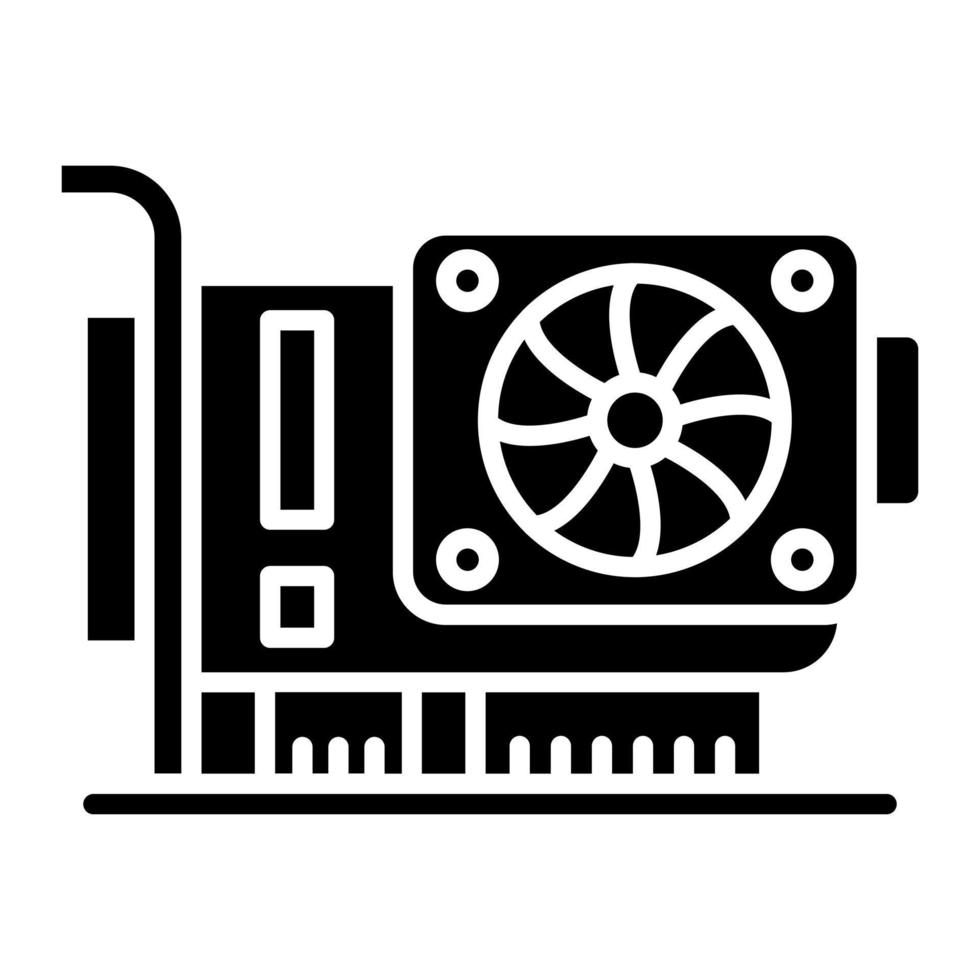 Graphics Card vector icon