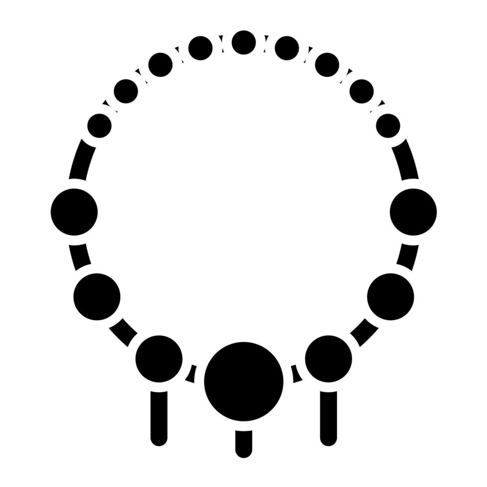 icono de vector de collar