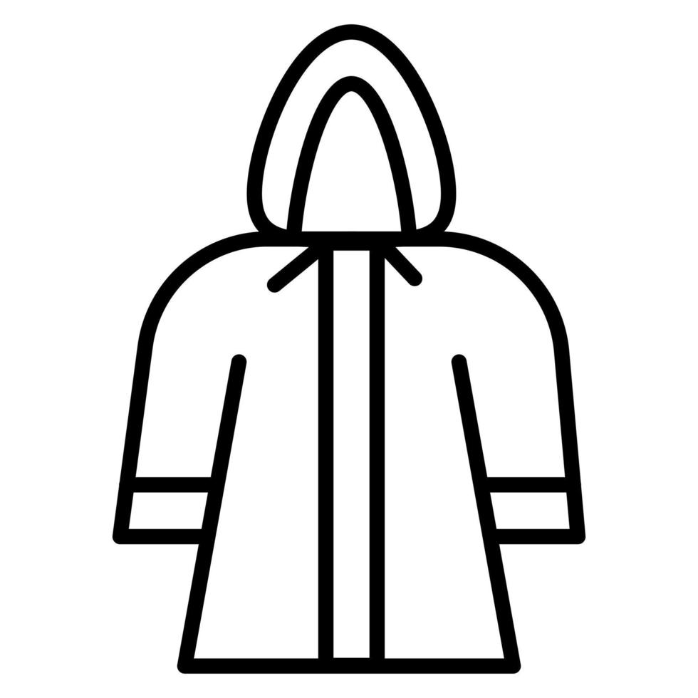 hombre impermeable vector icono