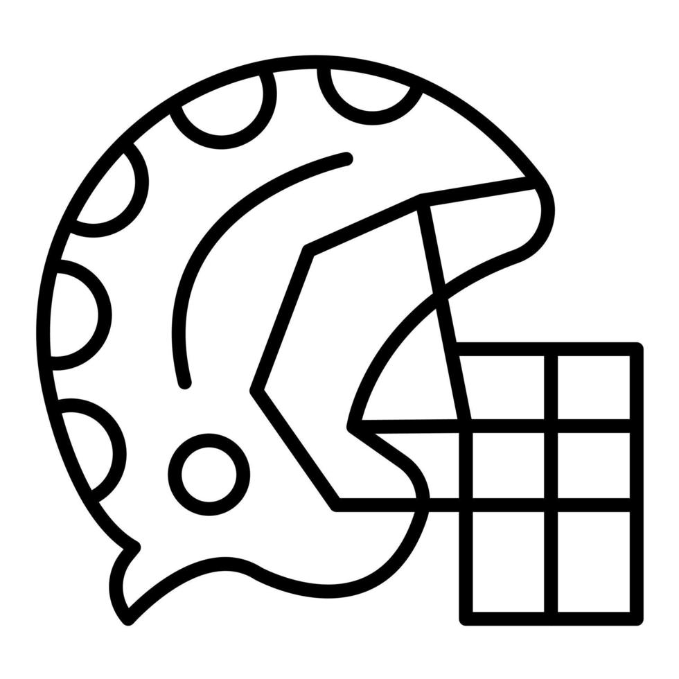 Helmet vector icon