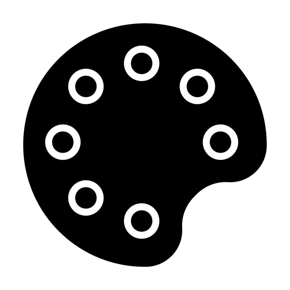 Paint Brush Pallete vector icon
