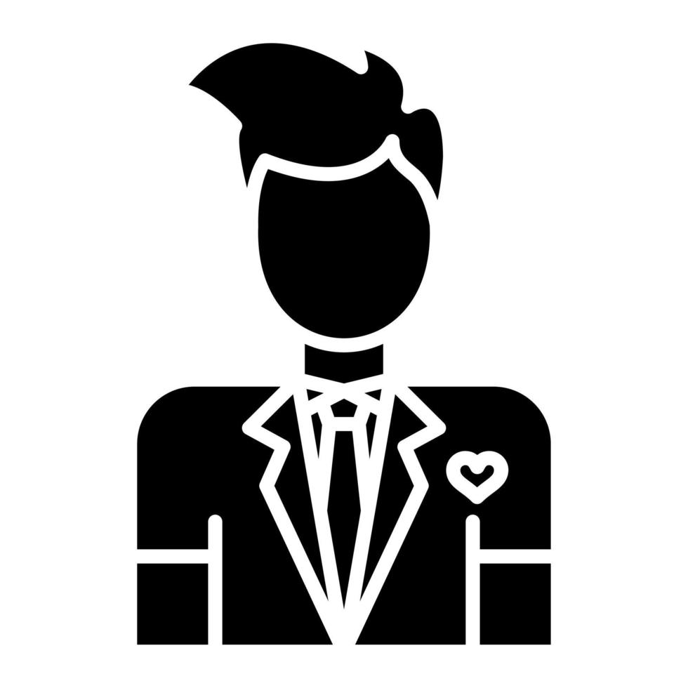 Groom vector icon