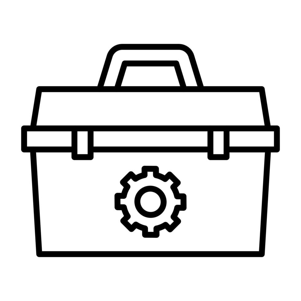 icono de vector de caja de herramientas