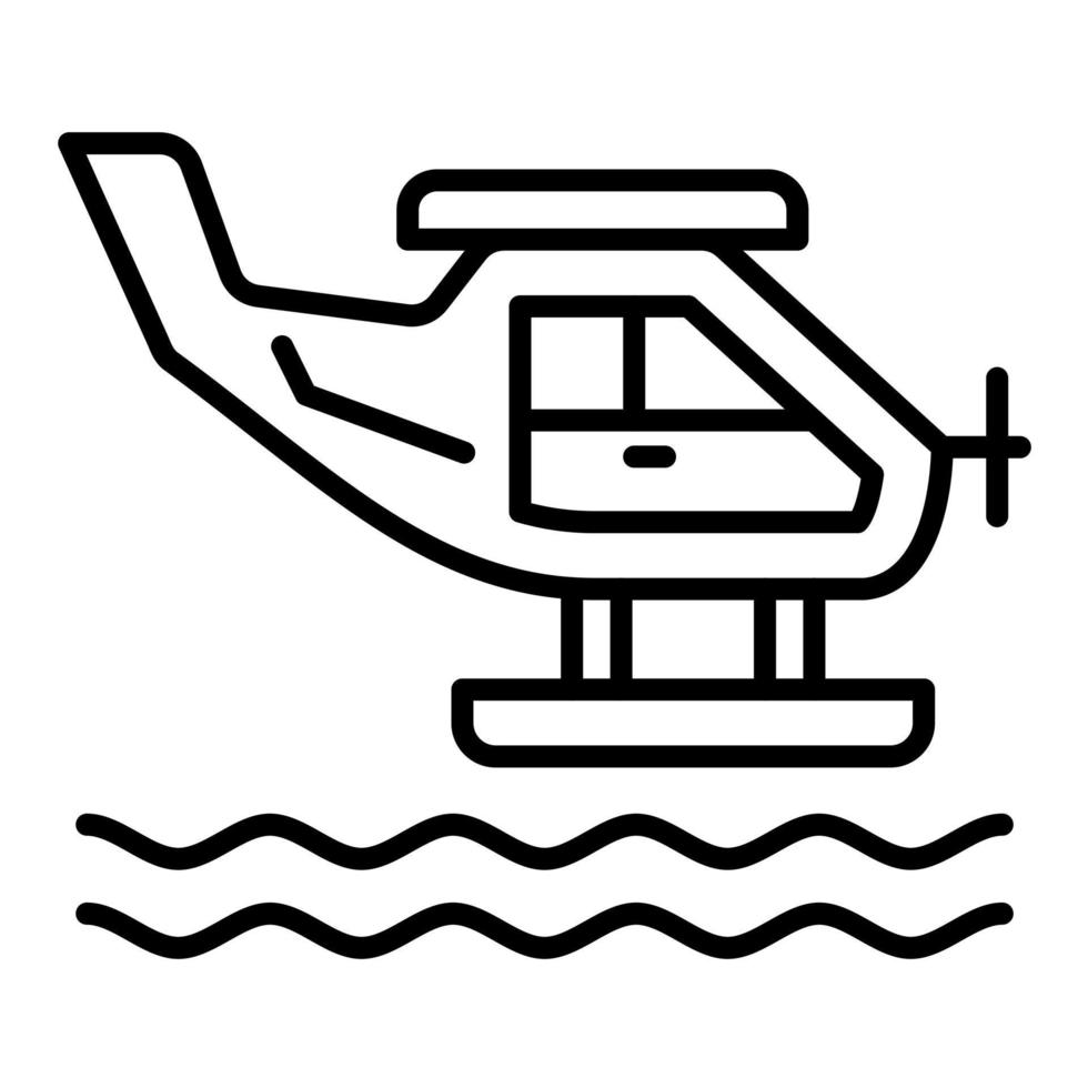 Seaplane vector icon