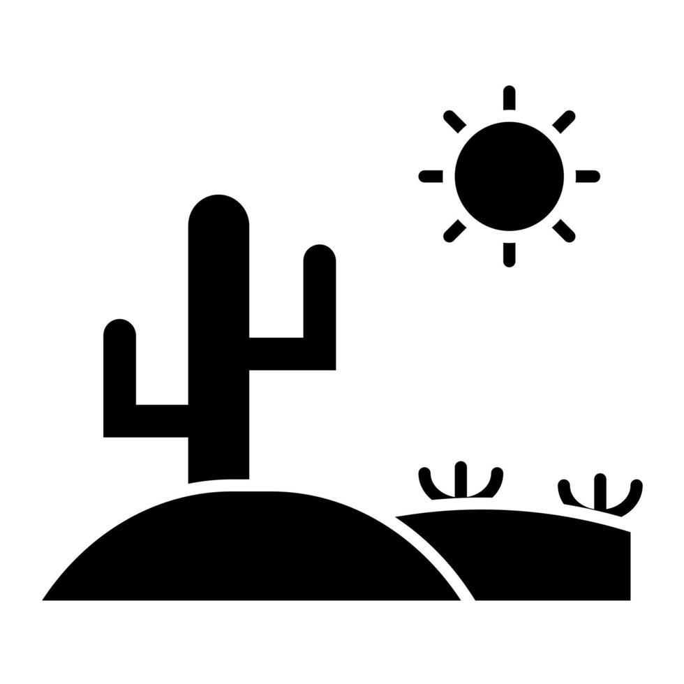icono de vector de desierto