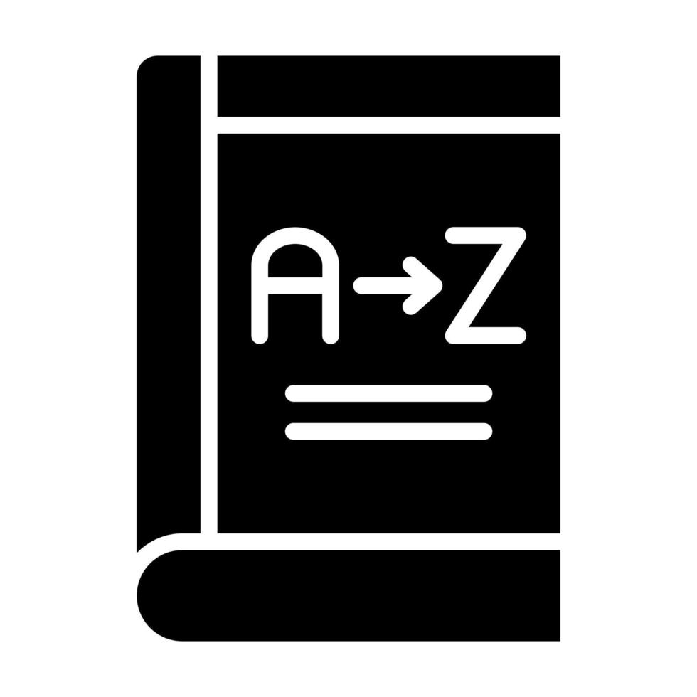 From A to Z vector icon