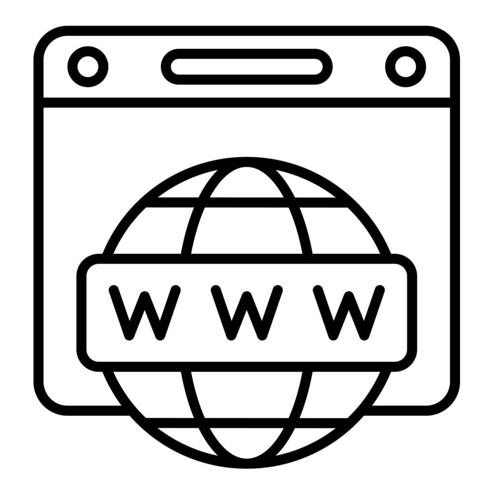 icono de vector de sitio web