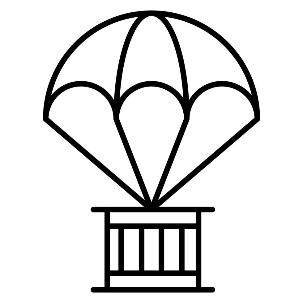 Army Parachute vector icon