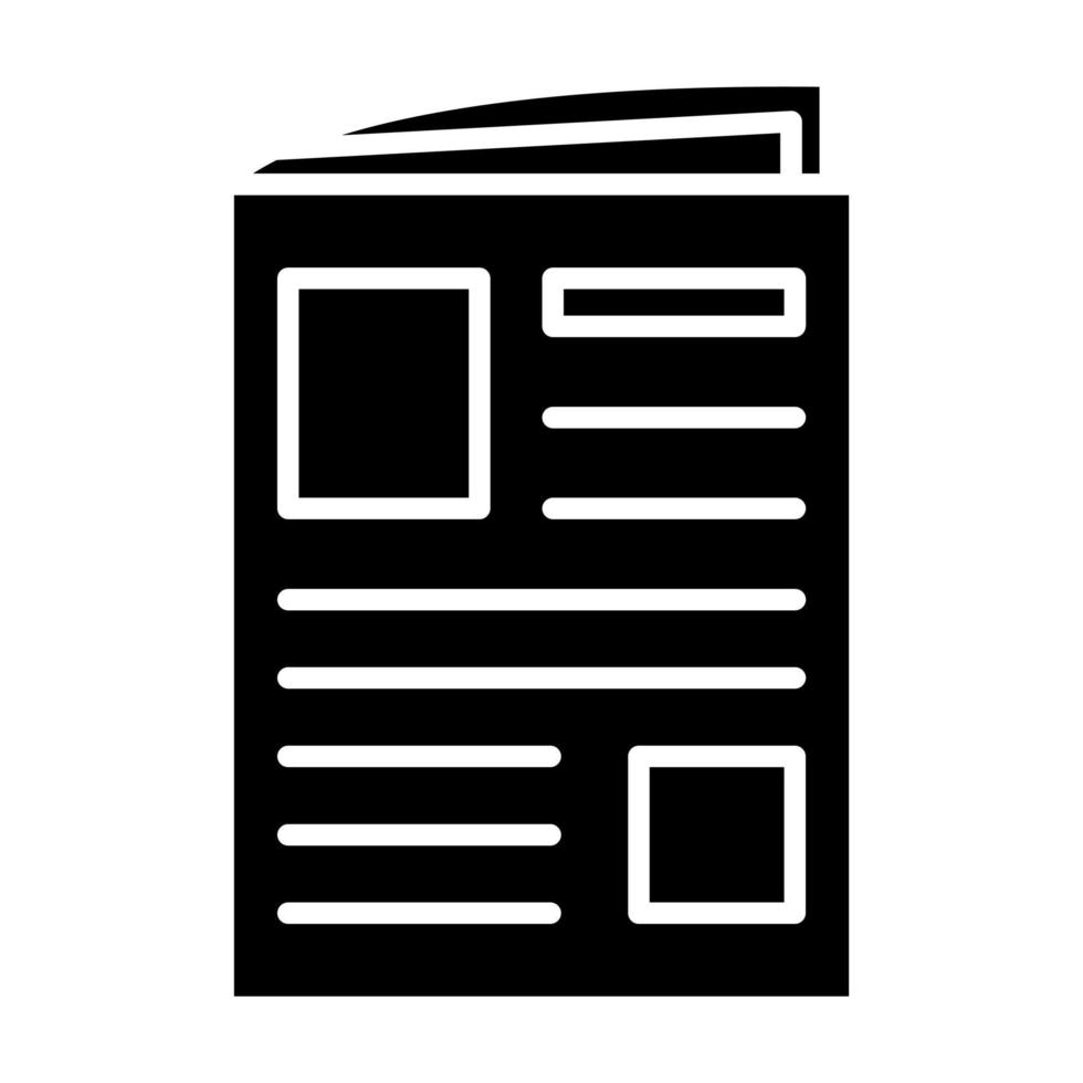 Newspaper vector icon
