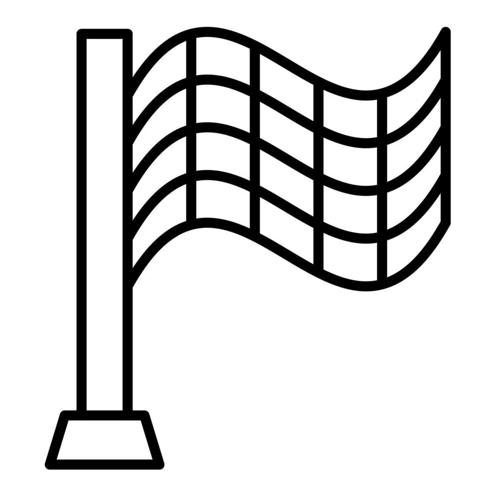 Finish Flag vector icon