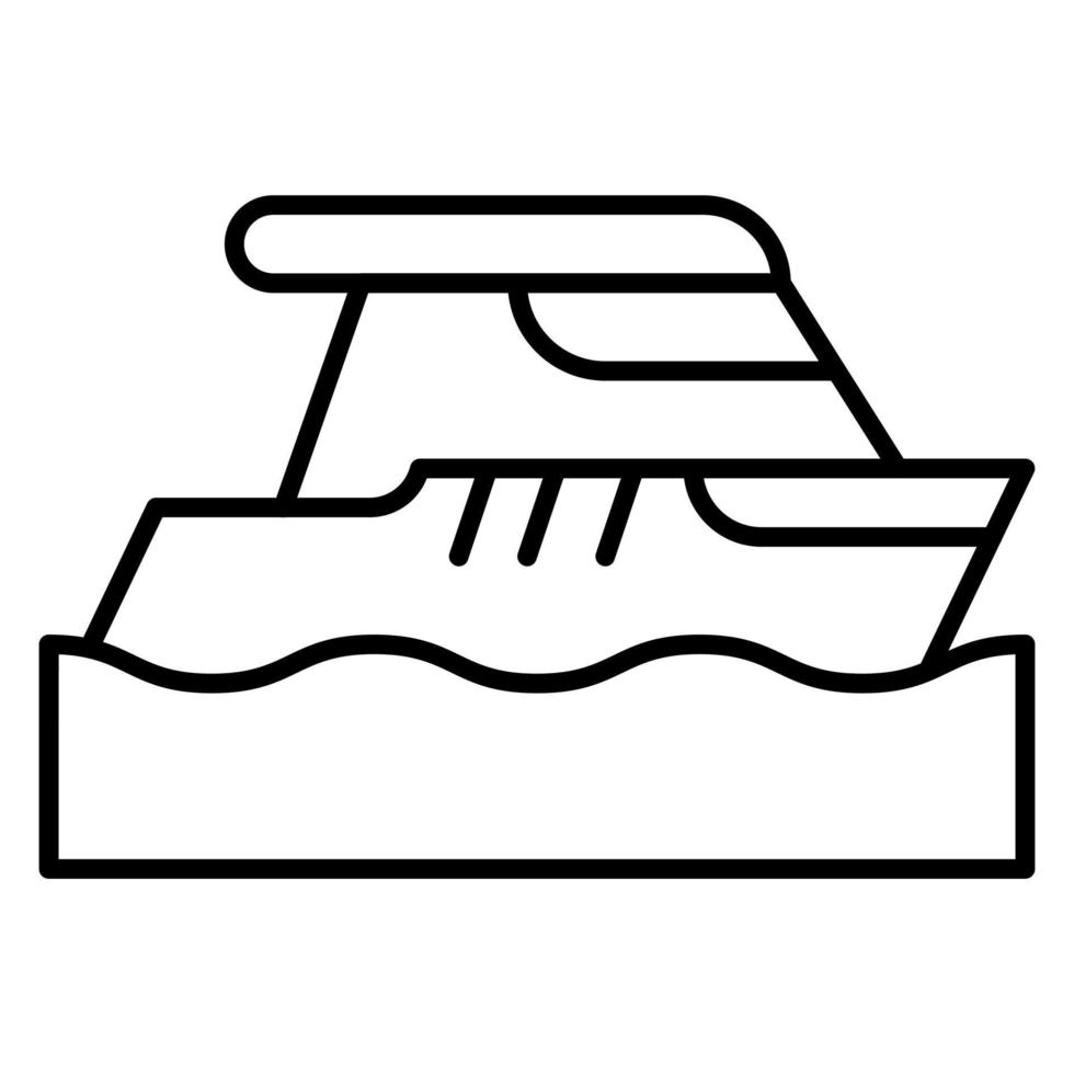 icono de vector de barco de ferry