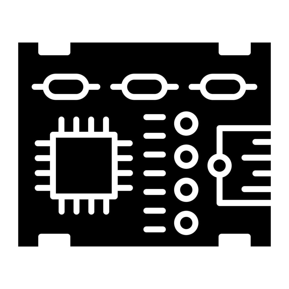 icono de vector de placa pcb