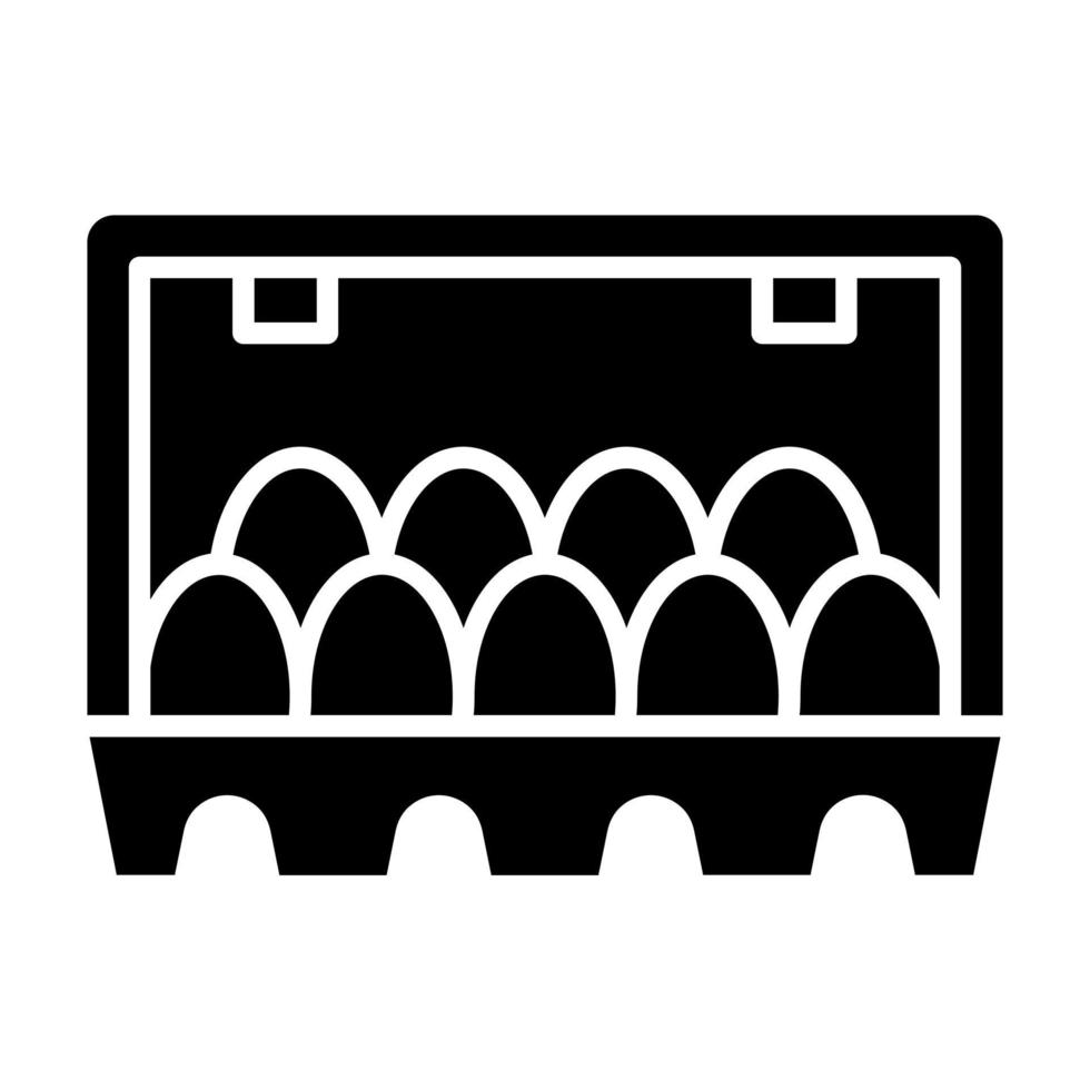 Egg Carton vector icon