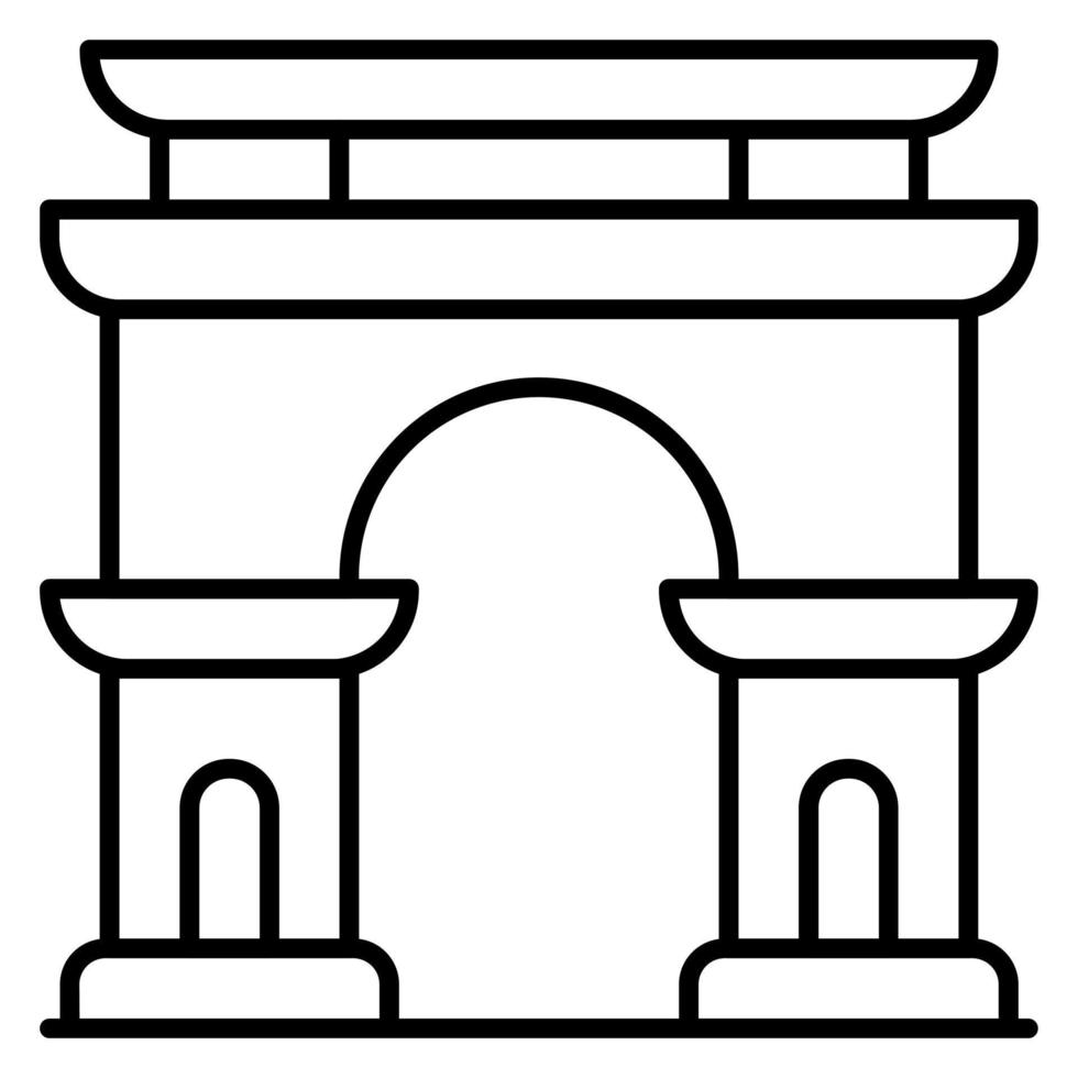 Arc De Triomphe vector icon