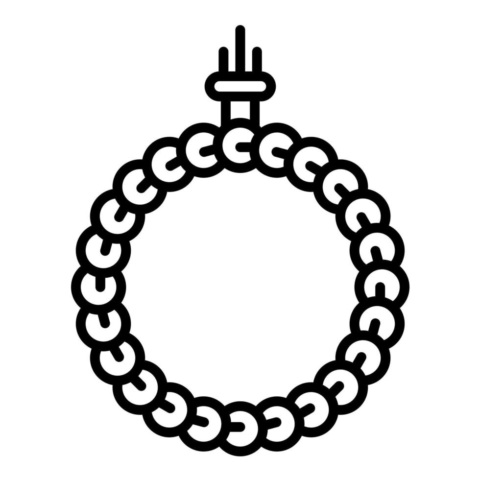 rosario vector icono