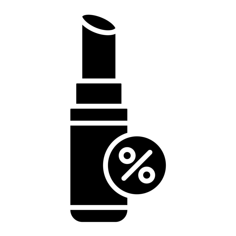 Lipstick Sale vector icon