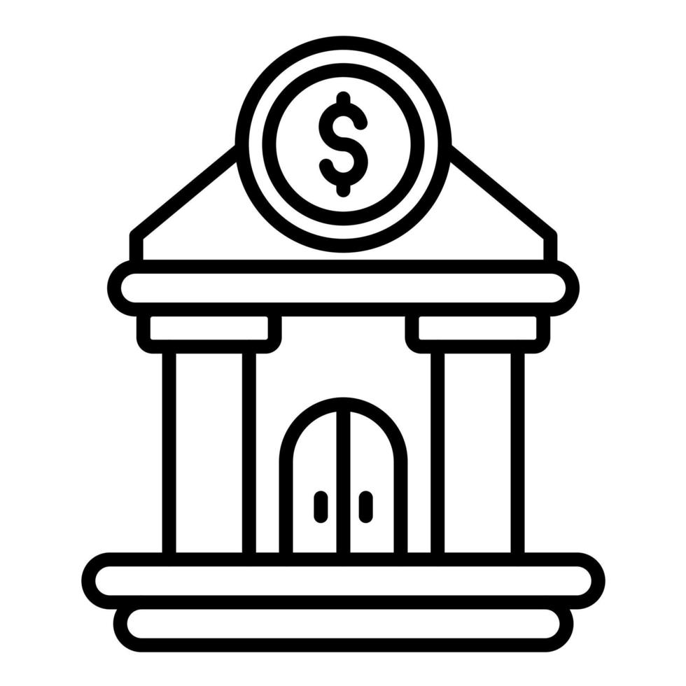 Bank vector icon