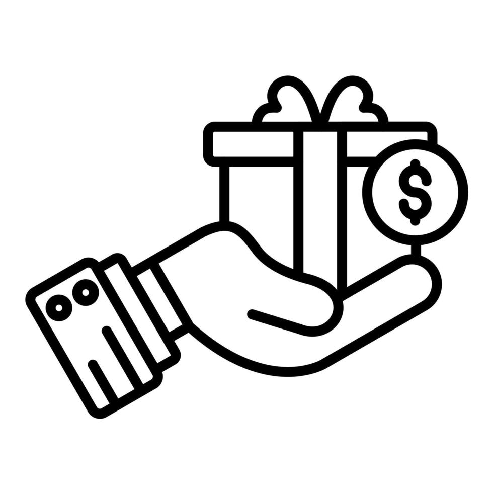 Reward Based Crowdfunding vector icon
