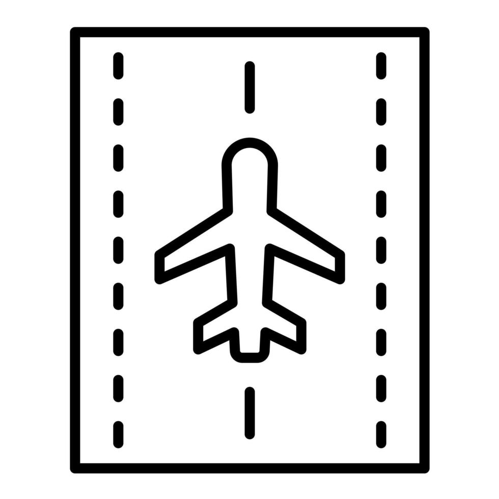 Runway vector icon