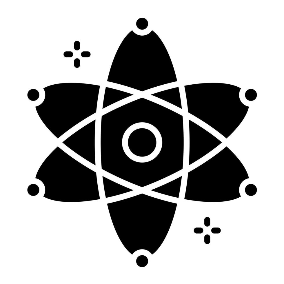 Atom vector icon