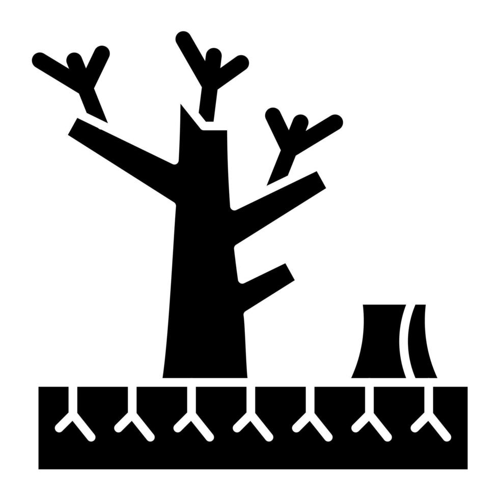 Desertification vector icon